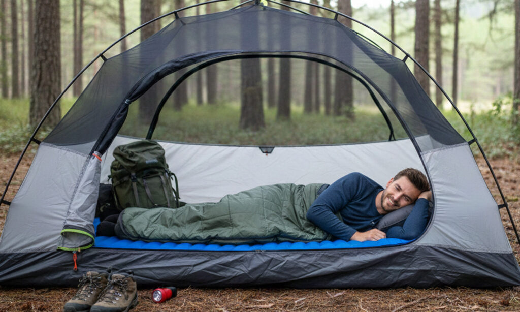 Självuppblåsbart liggunderlag